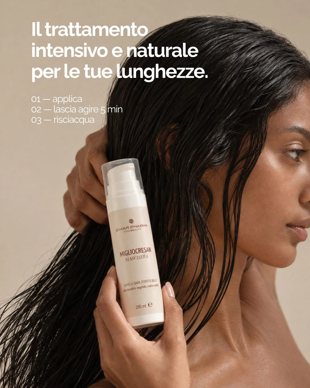 Migliocresan Maschera – Ripara con Cheratina Vegetale, Malva e Ortica