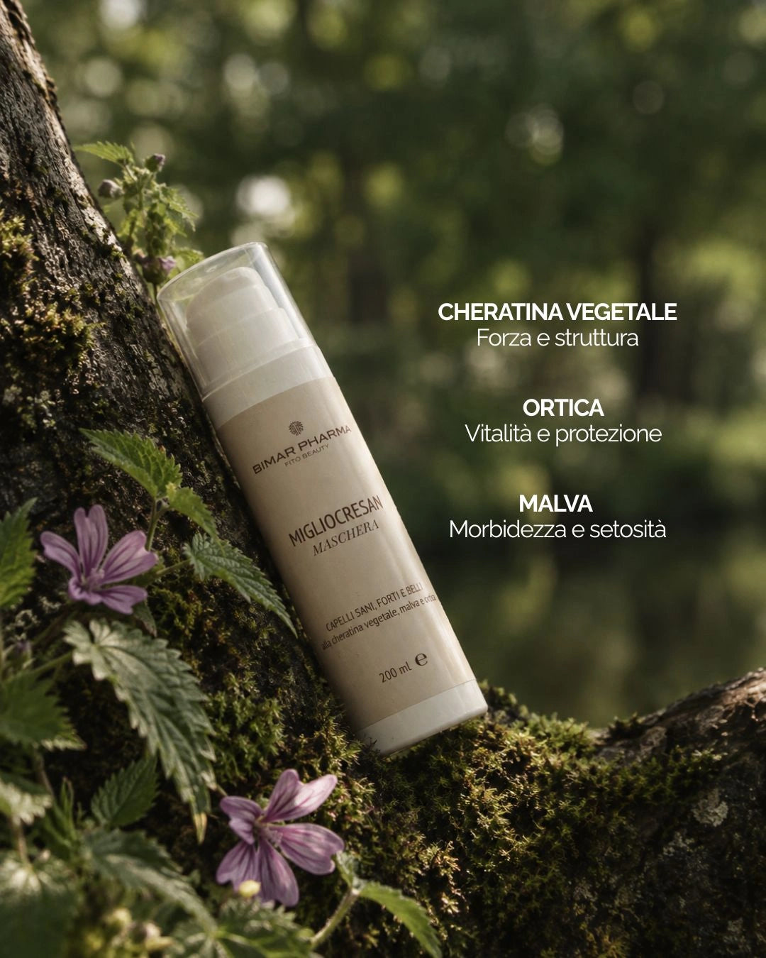 Migliocresan Maschera – Ripara con Cheratina Vegetale, Malva e Ortica