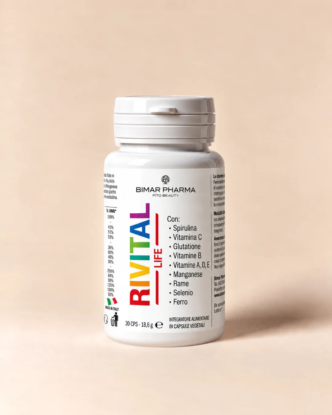 Rivital Life – Vitamine energia con Glutatione e Spirulina