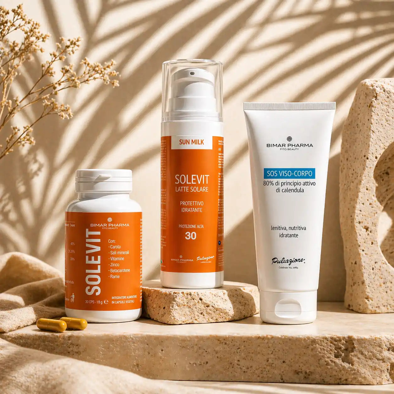 Programma Kit Sole - Abbronzatura, protezione, doposole - Integratore in OMAGGIO