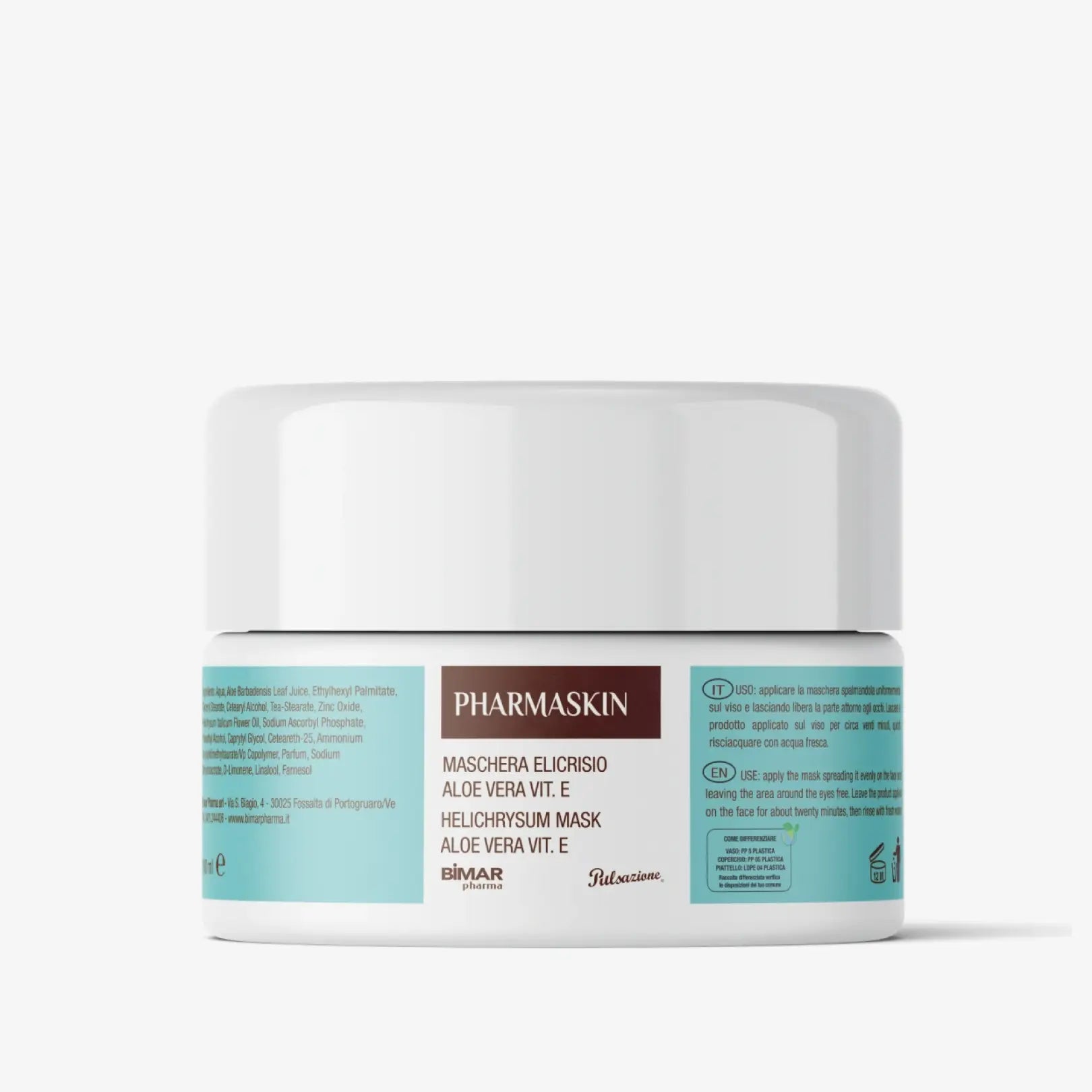 Maschera viso all'Elicriso