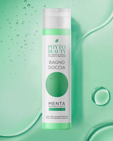 Bagno Doccia Menta Rinfrescante - Rivitalizza con Olio Essenziale di Menta Naturale - Deterge delicatamente la pelle, donandole una piacevole sensazione di freschezza - Bimar Pharma Shop