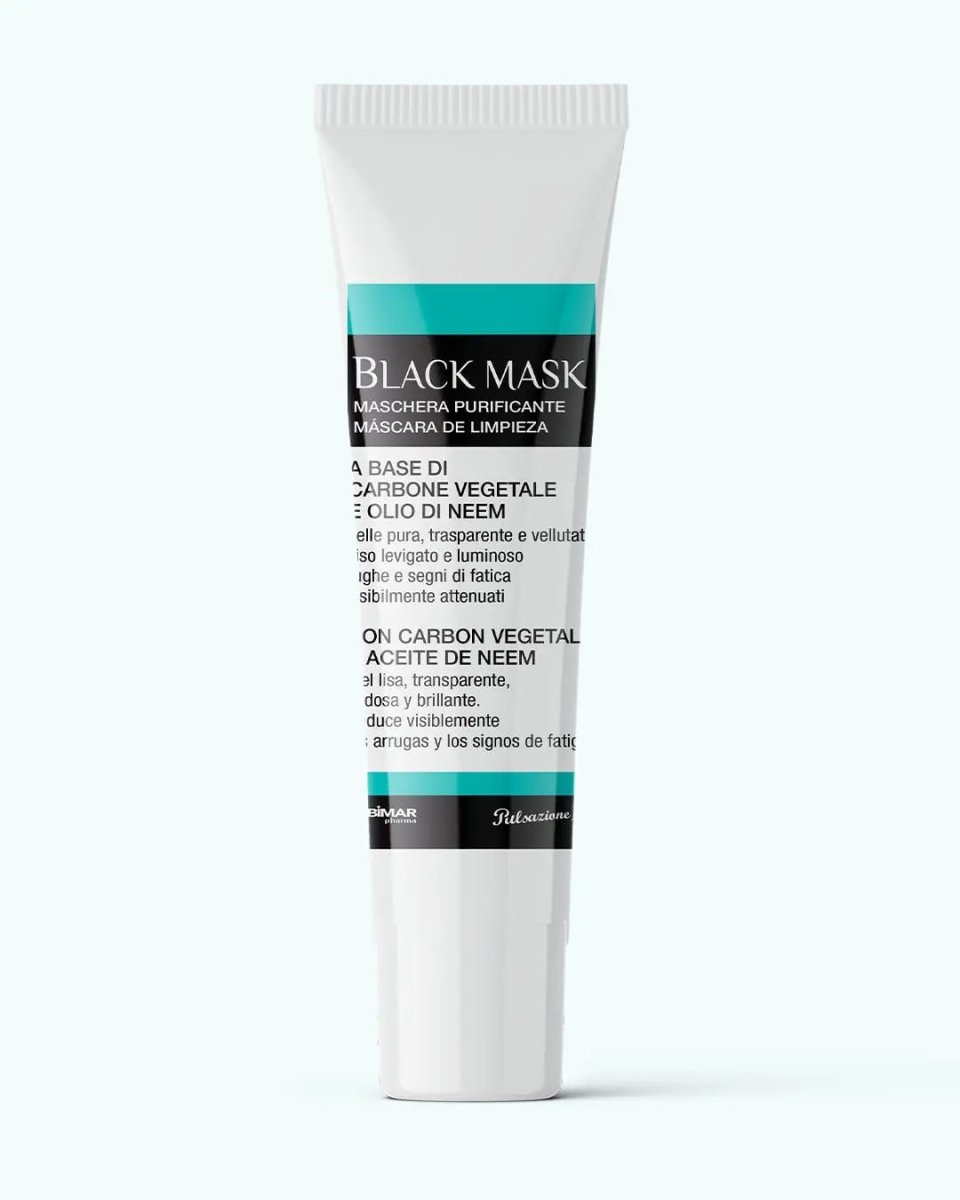Black Mask Maschera Purificante Pell-off con Carbone vegetale e Olio di Neem - Bimar Pharma - Bimar Pharma Shop