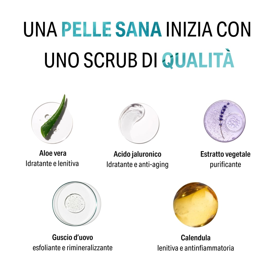 Scrub viso - Esfolia, rigenera e rivitalizza con Guscio d'uovo - Bimar Pharma - Bimar Pharma Shop